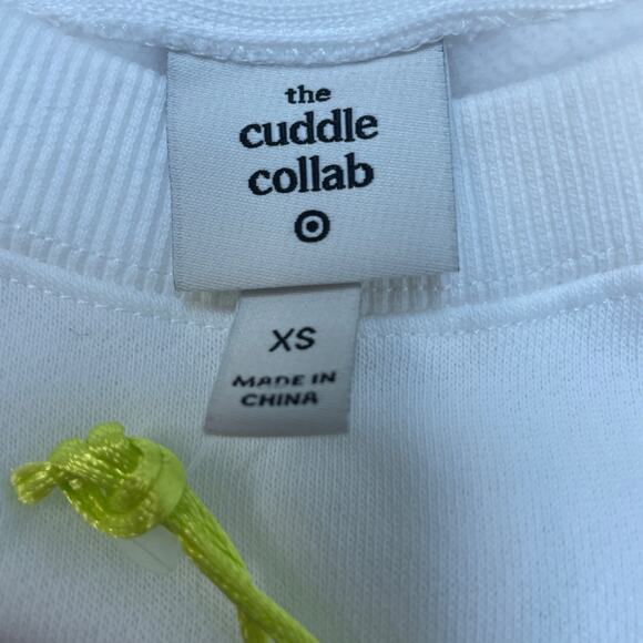 The Cuddle Collab Women's "I Only Travel In Packs" Graphic White Sweatshirt XS - Picture 4 of 5